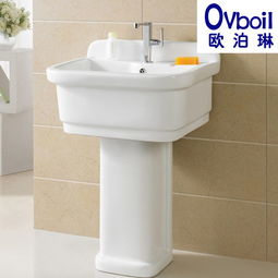 潮州陶瓷立柱盆 浴室洗衣池、阳台拖布池、地拖桶、拖把盆厂家直销批发，品质与实惠兼具