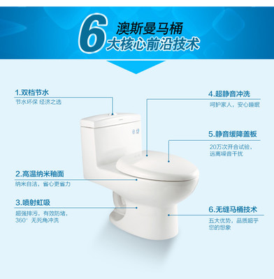 澳斯曼卫浴AS-1250一体座便器 昆明专属的智能卫浴新选择
